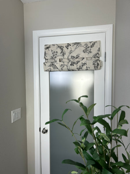 Black Butterfly Botanical Washable Door Panel - 1